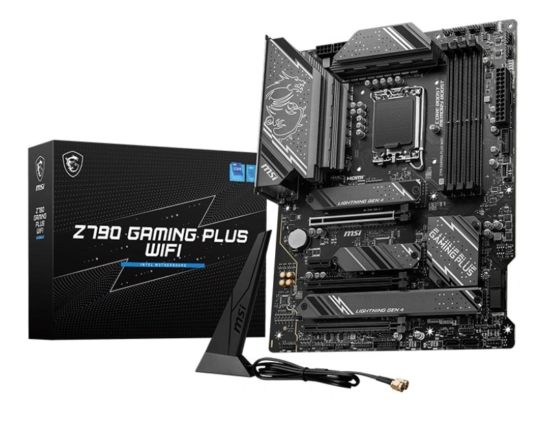 MSI Z790 GAMING PLUS WIFI / Intel Z790 / LGA1700 / 4x DDR5 / 4x M.2 / USB-C / HDMI / DP / WiFi / ATX