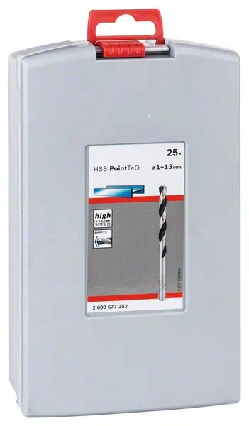 Bosch sada spirálových vrtáků HSS PointTeQ, ProBox 1–13 mm, 25 ks 2608577352