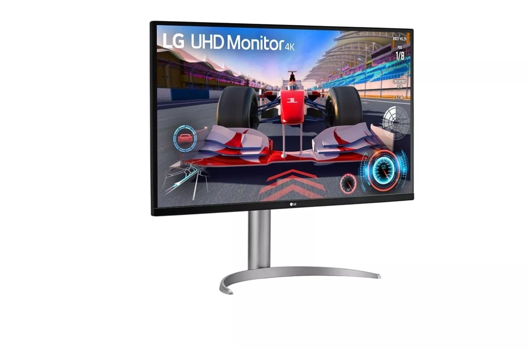 LG 32UQ750P-W, černá/stříbrná