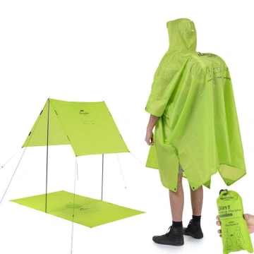 Naturehike 3v1 poncho 20D 200g - green