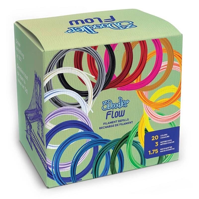 3Doodler Filament FLOW 20 PLA 20 Farben