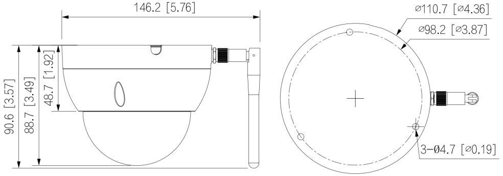 Dahua IPC-HDBW1430DE-SW, 2.8mm