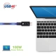 Techly Kabel Usb 4.0 C-C M/M 0,8 M