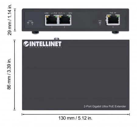 Intellinet Poe Ultra Extender 2P 802.3Af