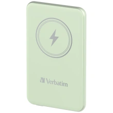 Verbatim ChargeÂ´nÂ´Go Magnetic Wireless Power Bank 5000 Green