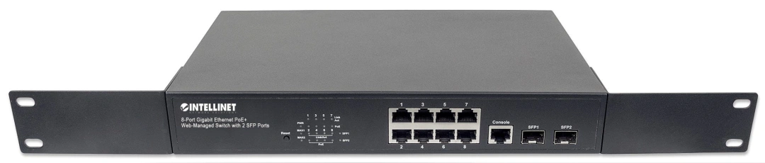 Intellinet Správa Přepínače Giga 8Poe+ 2Sfp.