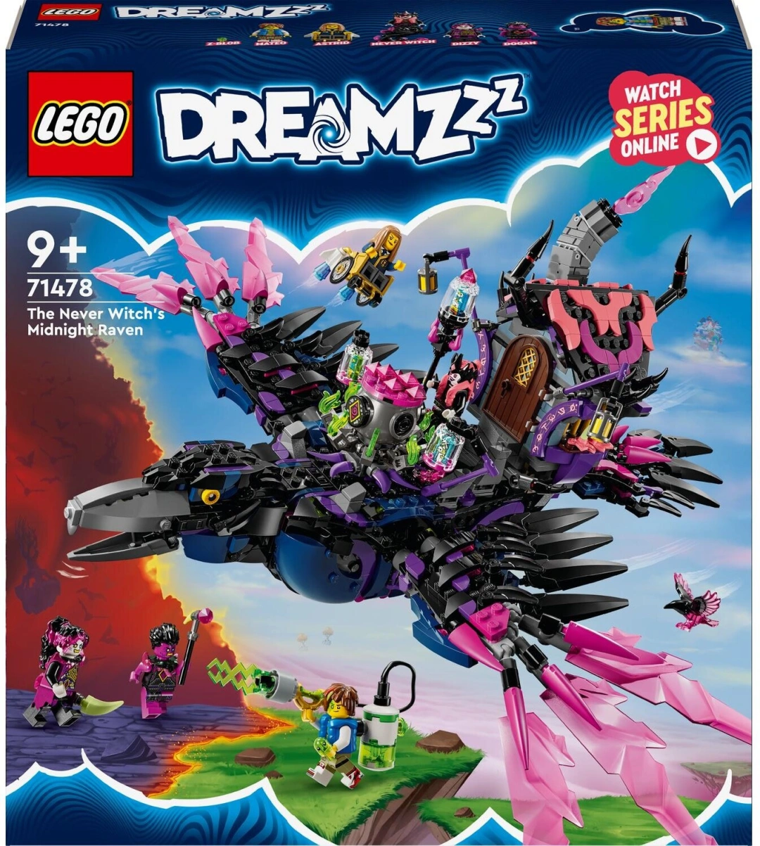 LEGO® DREAMZzz™ 71478 Nikdyčarodějnice a její Půlnoční krkavec