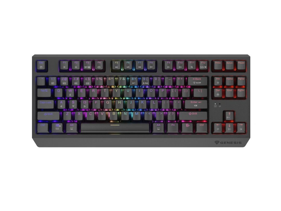 Genesis THOR 230 TKL RGB Outemu Red US (NKG-2106), černá