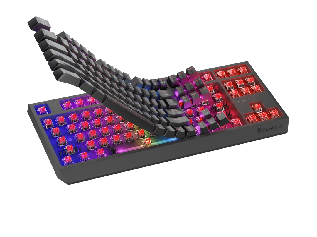 Genesis THOR 230 TKL RGB Outemu Red US (NKG-2106), černá