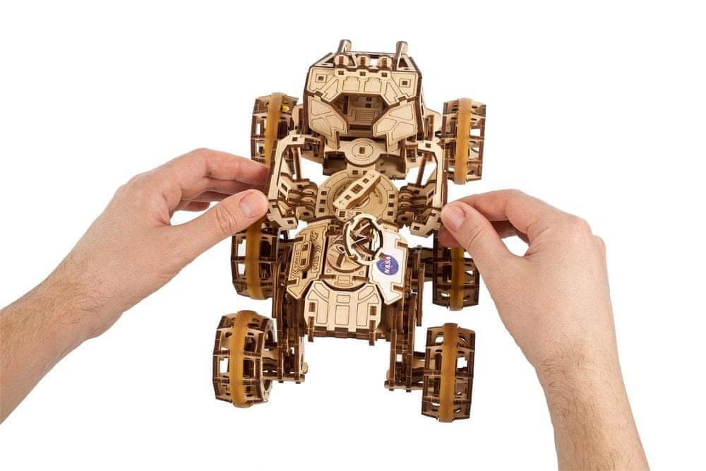 UGEARS 3d dřevěné mechanické puzzle mars rover