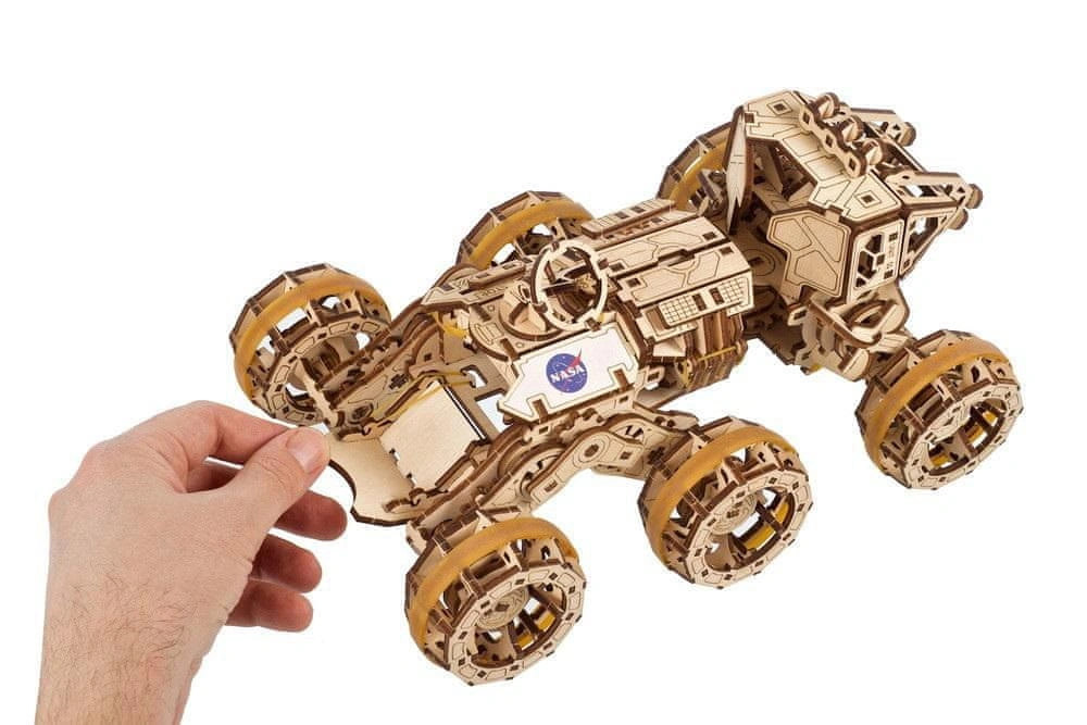 UGEARS 3d dřevěné mechanické puzzle mars rover