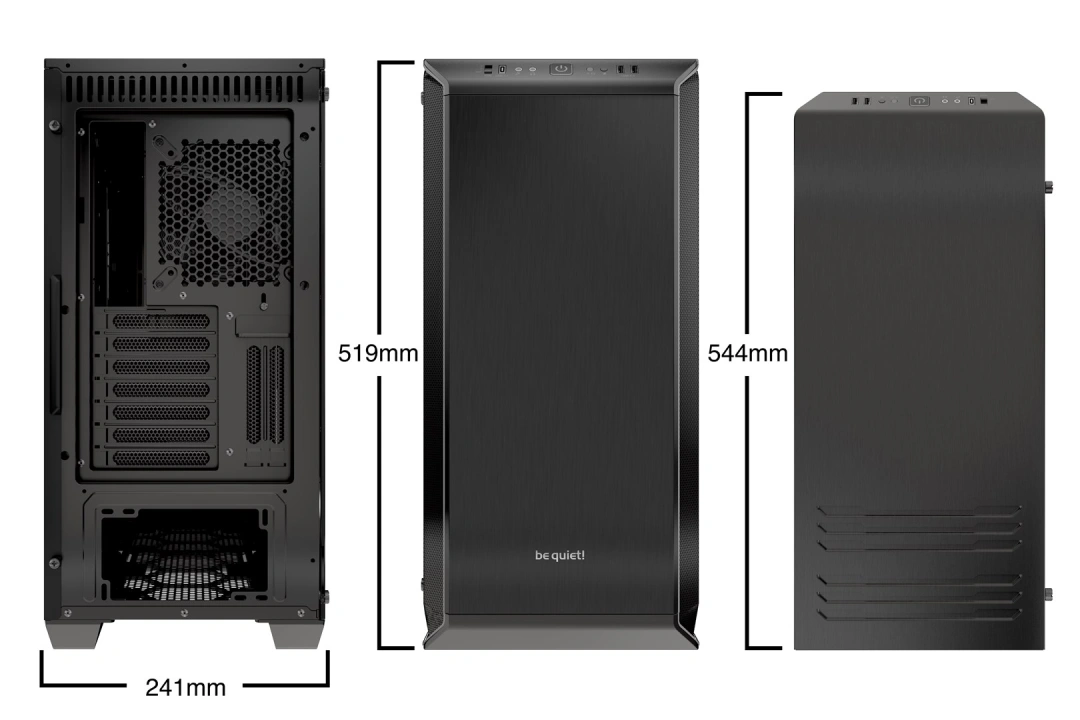 Be quiet! skříň DARK BASE 700 / MidiT / průhledná bočnice / bez zdroje / 2xUSB 3.0 / USB-C / 2x3,5mm