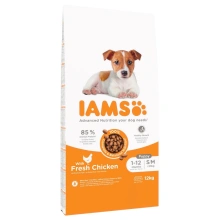 IAMS Dog Puppy Small&Medium Chicken 12 kg