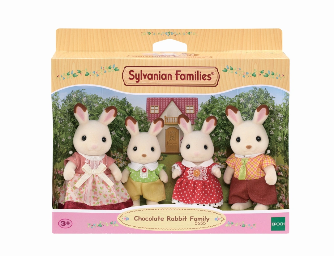 Sylvanian Families Rodina "chocolate" králíků nová