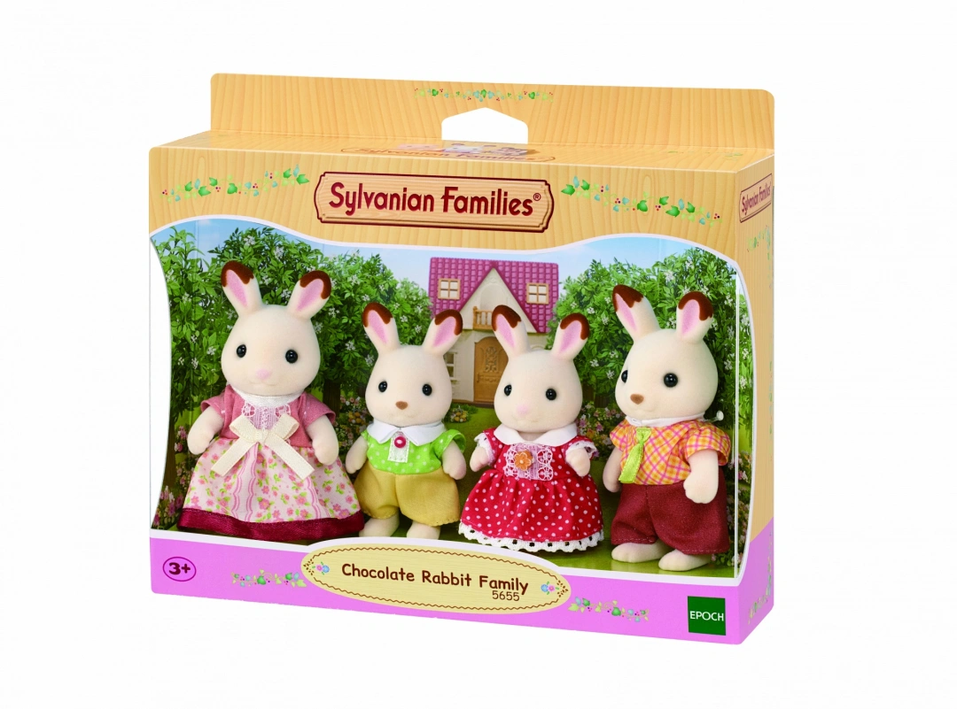 Sylvanian Families Rodina "chocolate" králíků nová