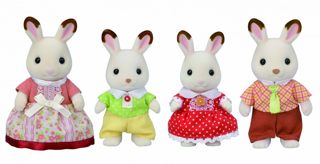 Sylvanian Families Rodina "chocolate" králíků nová