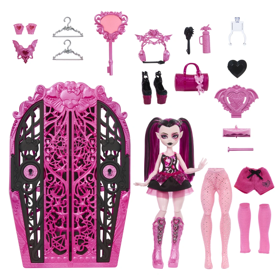 Monster High Skulltimate Secrets Monster Mysteries panenka Draculaura, 19+ překvapení HYB12