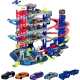 MAJORETTE Garage Super Chase Center + 4 cars and train