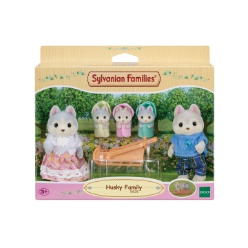 Sylvanian Families Rodina Husky s trojčaty