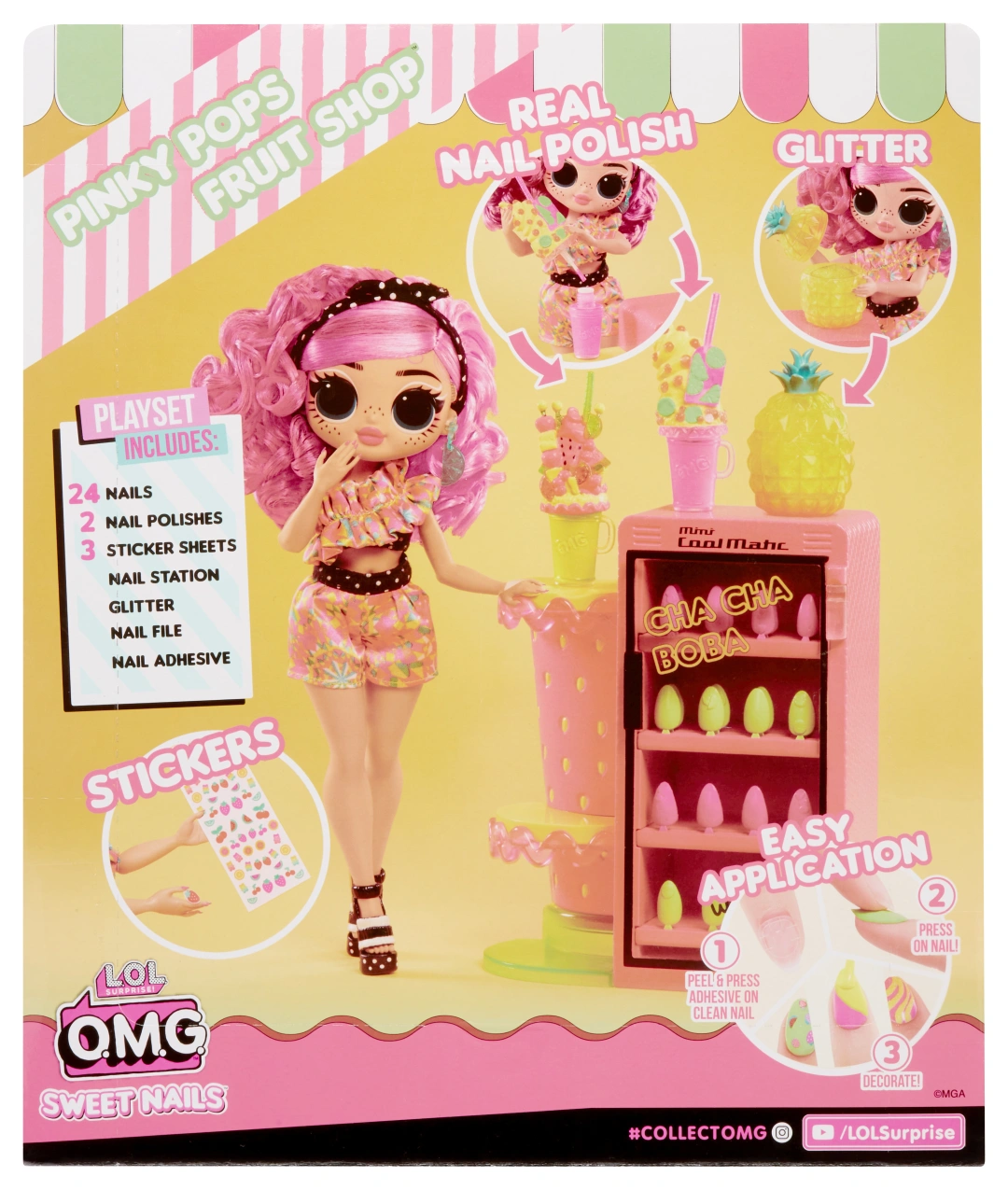 L.O.L. Surprise! OMG Nehtové studio s panenkou - Pinky Pops Fruit Shop