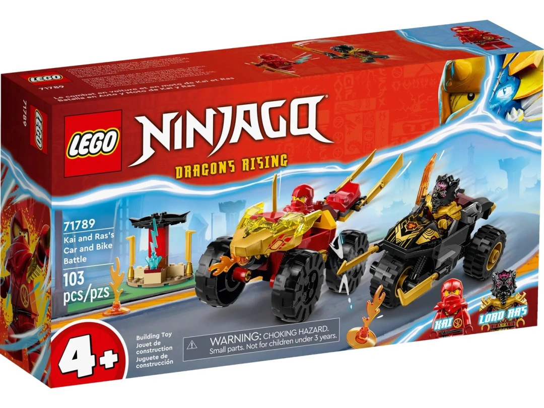 LEGO® NINJAGO® 71789 Kai a Ras v duelu auta s motorkou