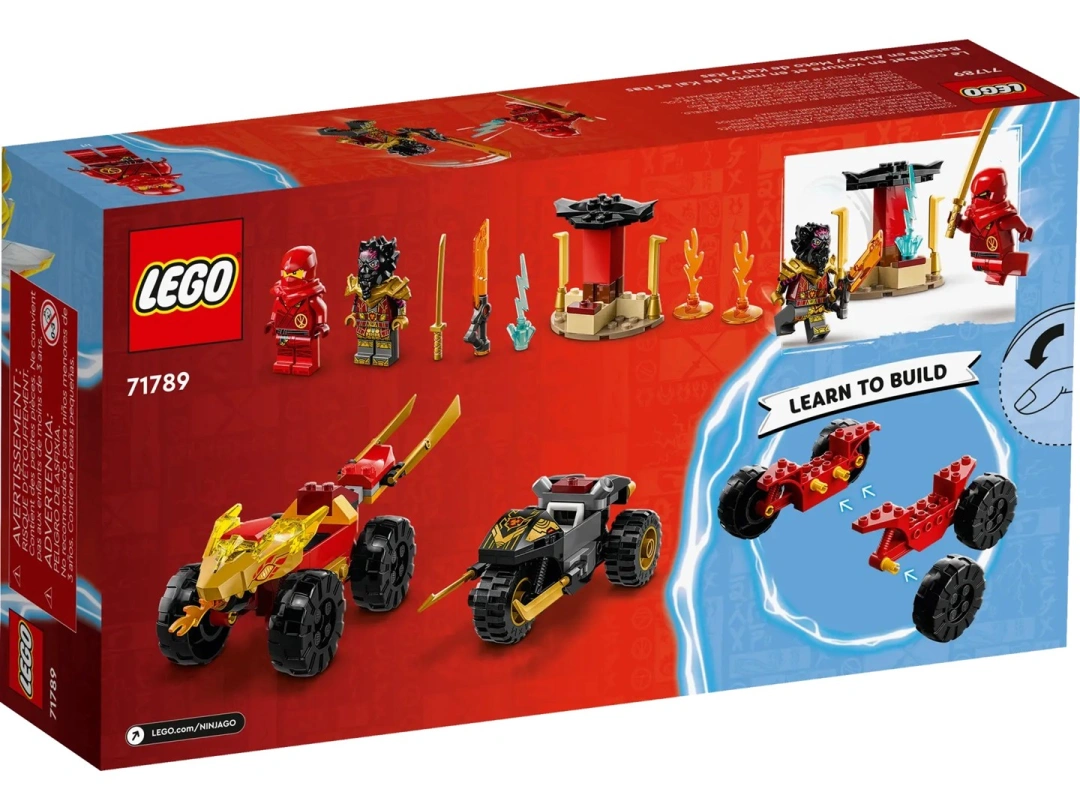 LEGO® NINJAGO® 71789 Kai a Ras v duelu auta s motorkou