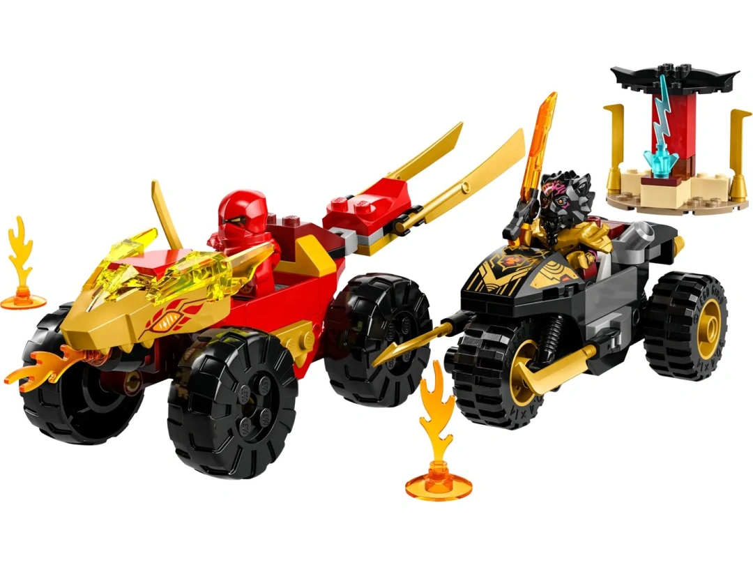 LEGO® NINJAGO® 71789 Kai a Ras v duelu auta s motorkou