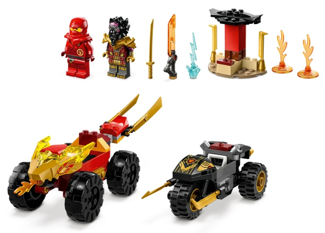 LEGO® NINJAGO® 71789 Kai a Ras v duelu auta s motorkou