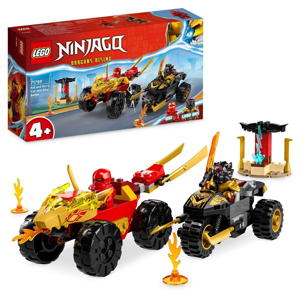 LEGO® NINJAGO® 71789 Kai a Ras v duelu auta s motorkou