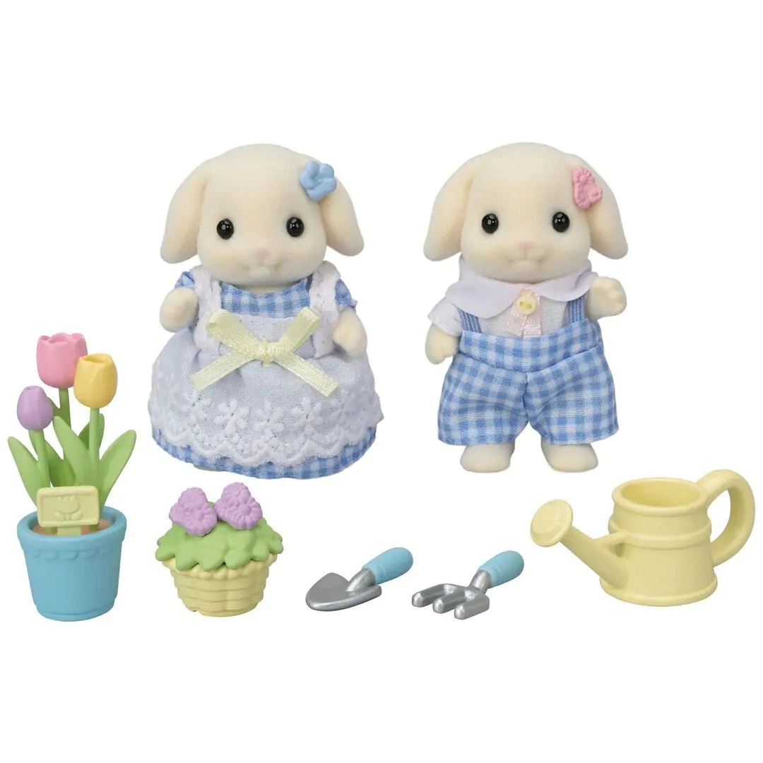 Sylvanian Families Květinový set a sourozenci Flora králíků