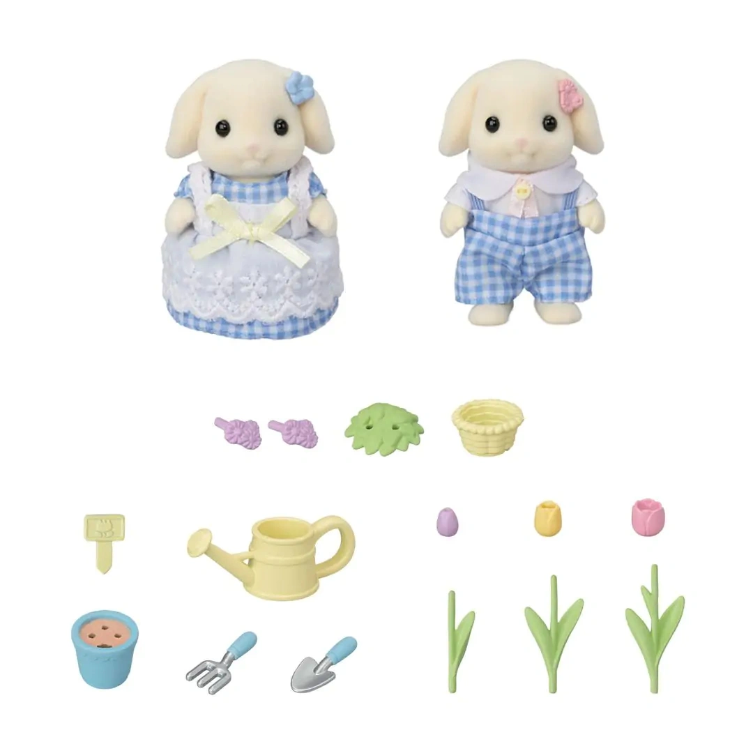 Sylvanian Families Květinový set a sourozenci Flora králíků