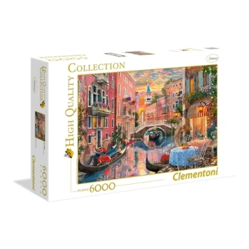 Clementoni Puzzle CLEMENTONI, 36524, 6000 prvků, Večerní západ slunce v Benátkách