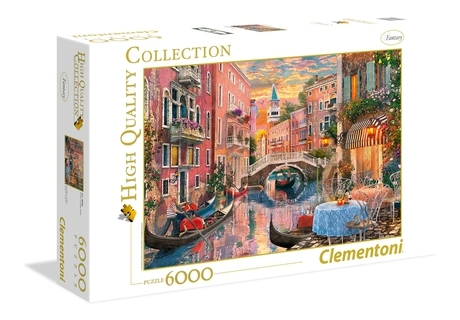 Clementoni Puzzle CLEMENTONI, 36524, 6000 prvků, Večerní západ slunce v Benátkách