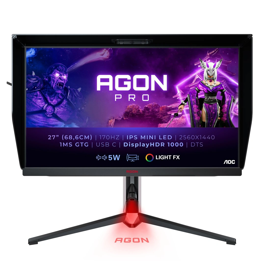 AOC AG274QXM - Mini LED monitor 68,6 cm (27") 2560 x 1440 px Quad HD LED Černá