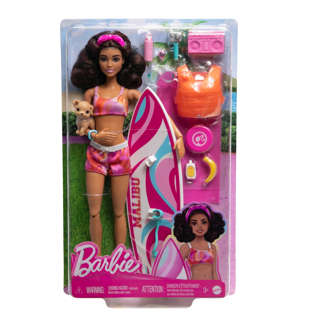 Mattel Barbie surfařka s doplňky HPL69