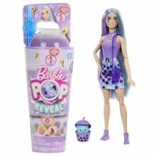 Mattel Panenka Barbie Pop Reveal Barbie bubble tea mléčný čaj, doplňky s 8 překvapeními, voňavé HTJ1