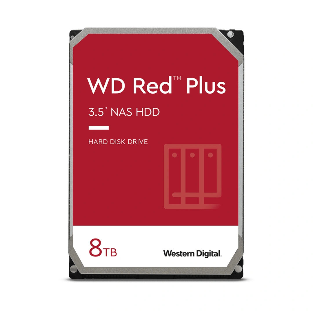 HDD 3,5" Western Digital Red Plus 8TB, červená