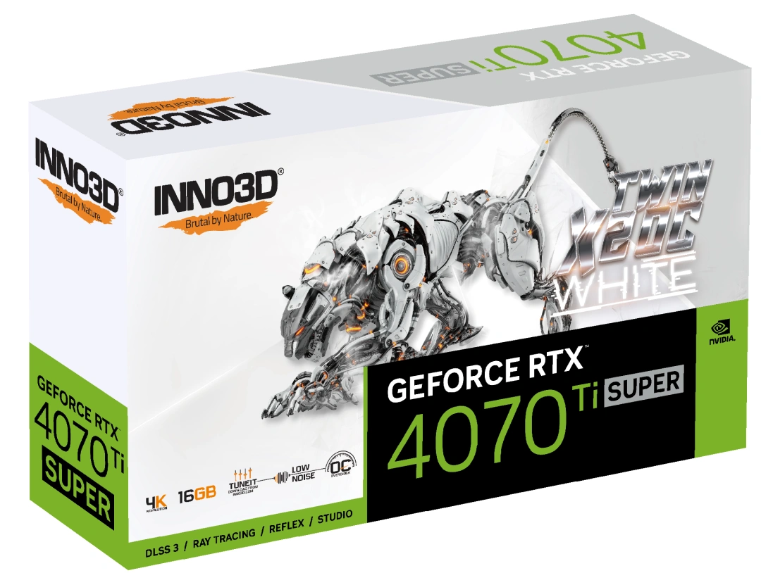 Inno3D GEFORCE RTX 4070 Ti SUPER TWIN X2 OC WHITE