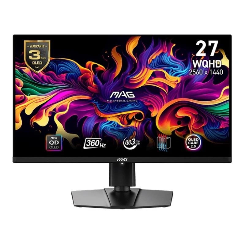 MSI MAG 271QPX QD-OLED  monitor 26.5" Wide Quad  Černá