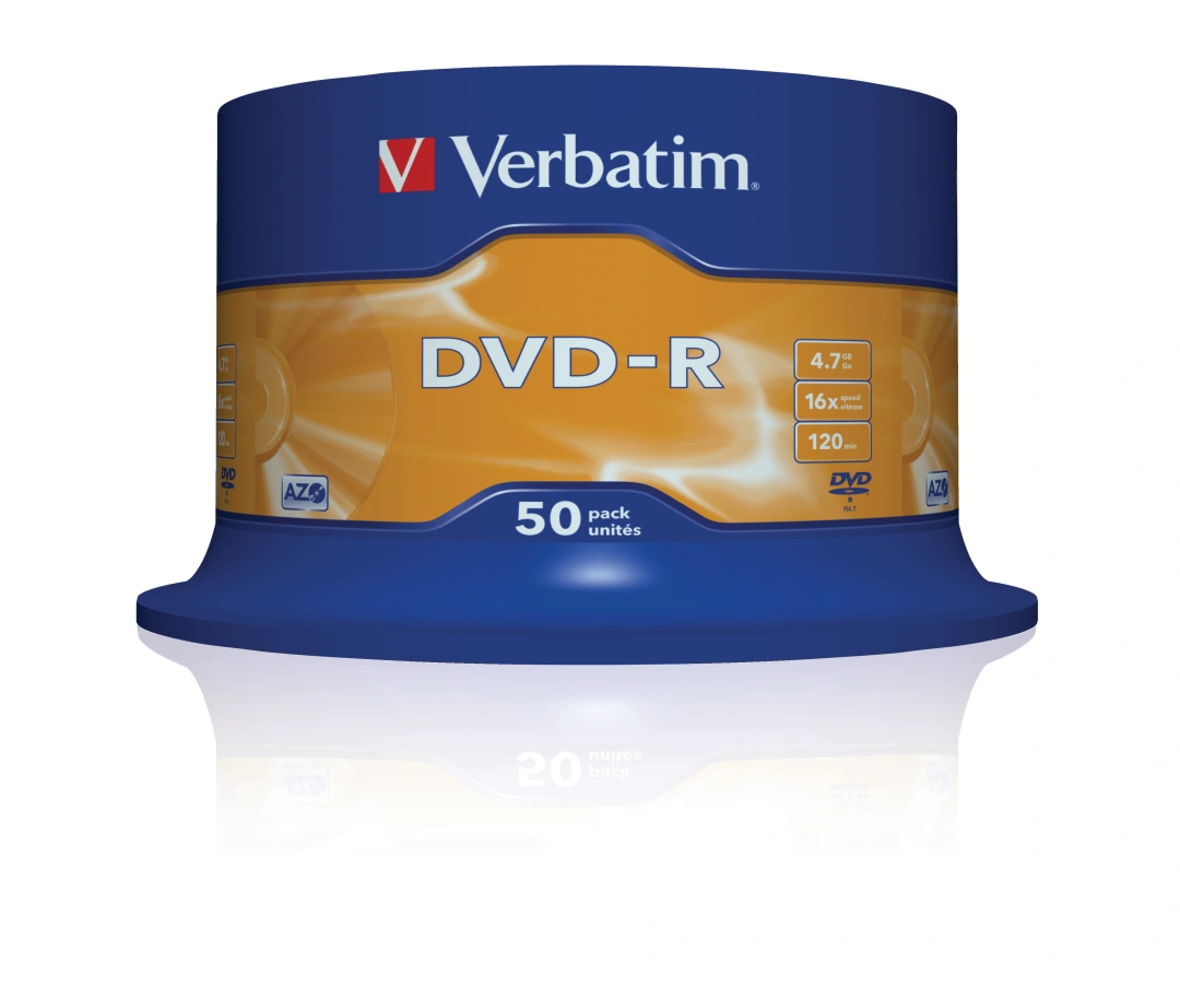 Verbatim DVD-R(50-Pack)Spindl/MattSlvr/16x/4.7GB