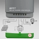 Qoltec Solar MPPT Charge Controller with Temperature Sensor 20A |12V/24V | LCD | 2 x USB