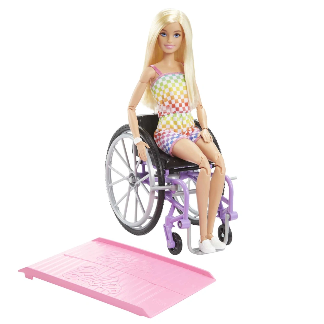 Barbie Fashonistas Doll in Wheelchair Checkered Outfit HJT13