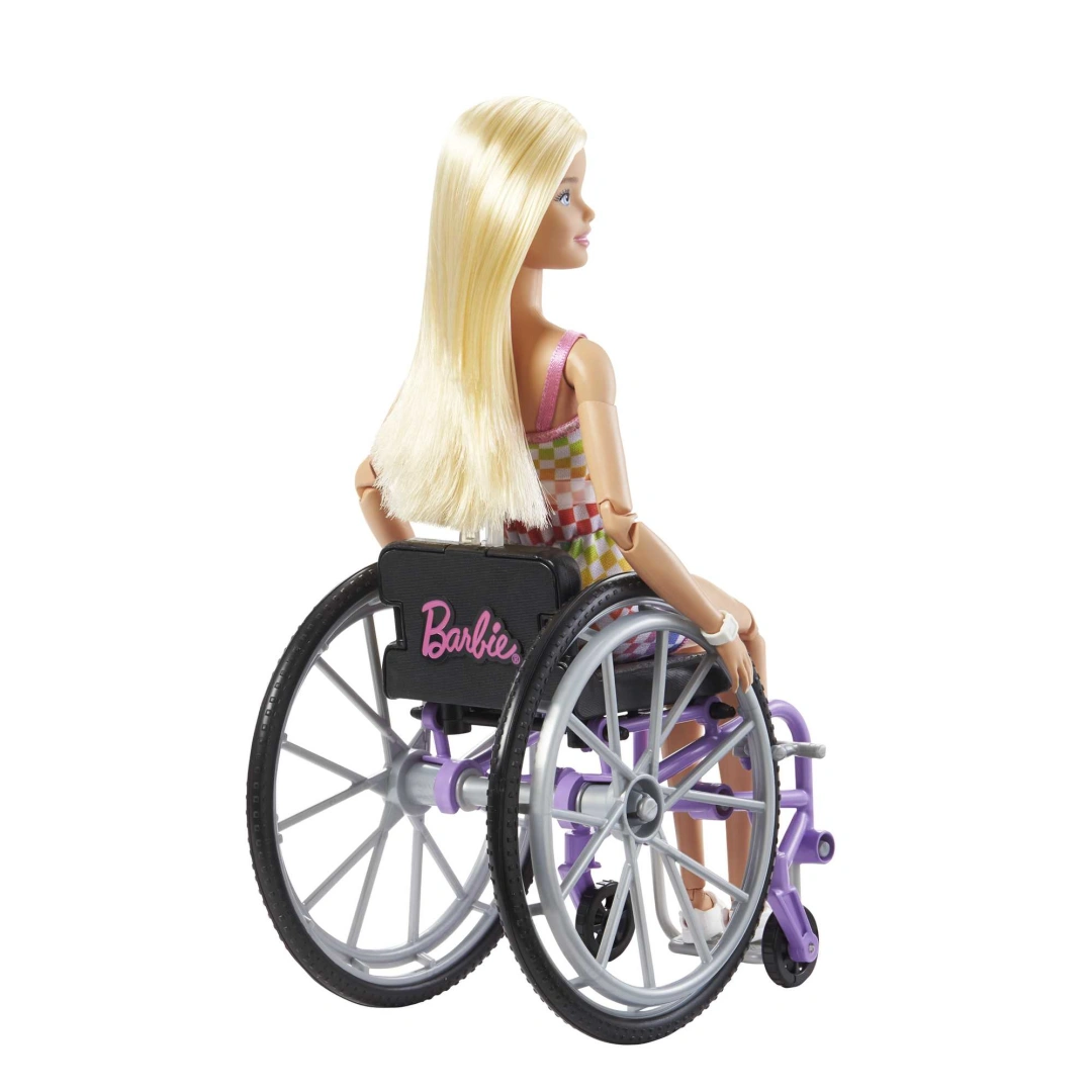 Barbie Fashonistas Doll in Wheelchair Checkered Outfit HJT13