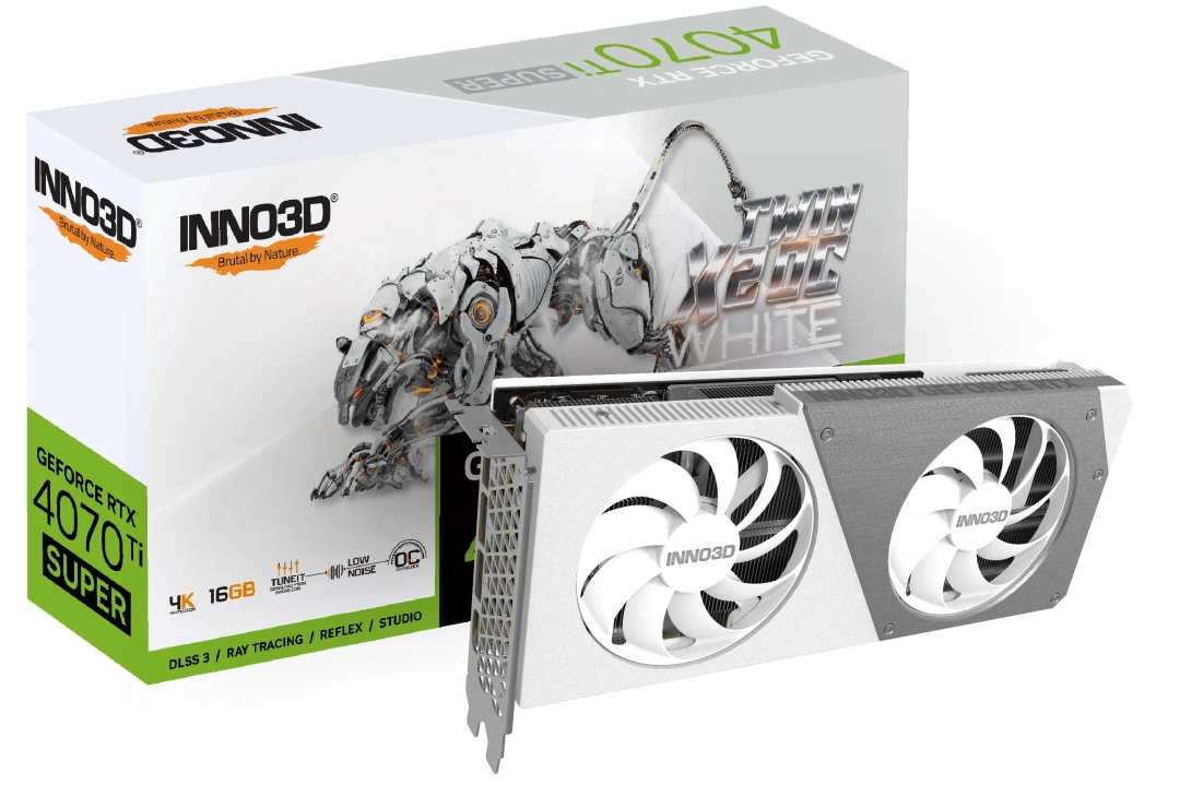 Inno3D GEFORCE RTX 4070 Ti SUPER TWIN X2 OC WHITE