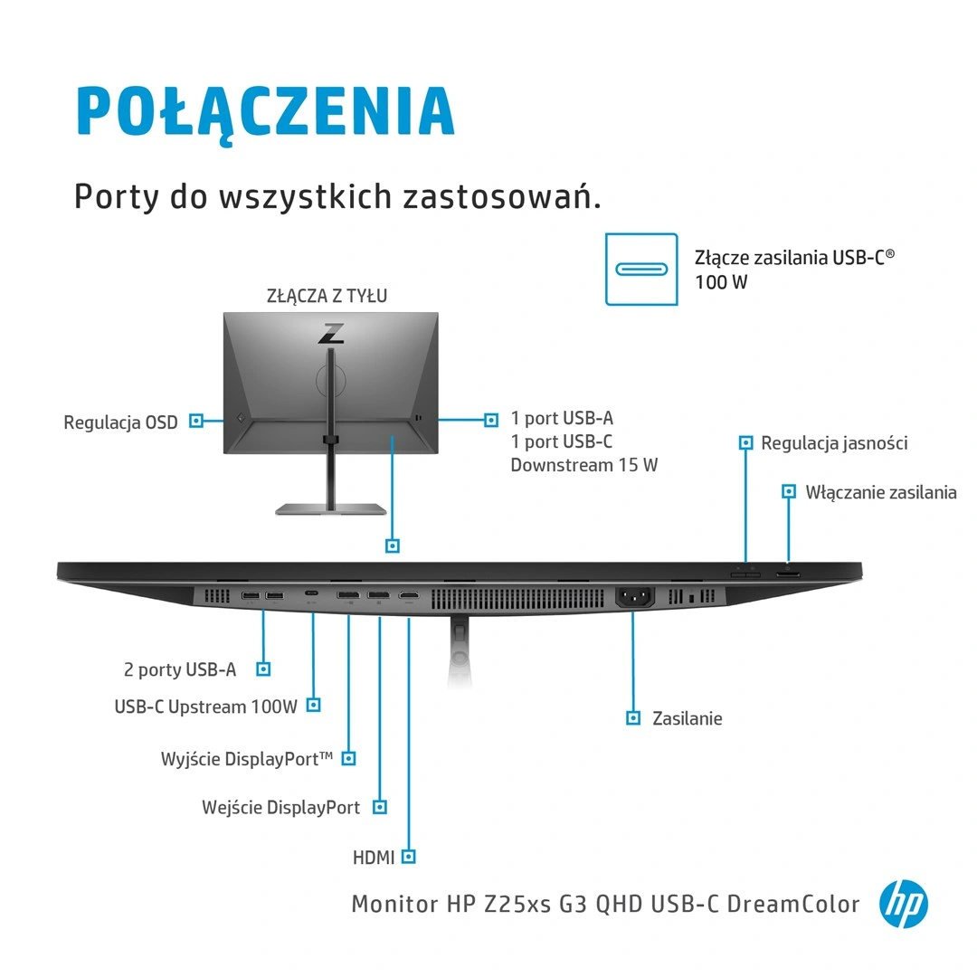 HP Displej HP Z25xs G3 QHD USB-C DreamColor