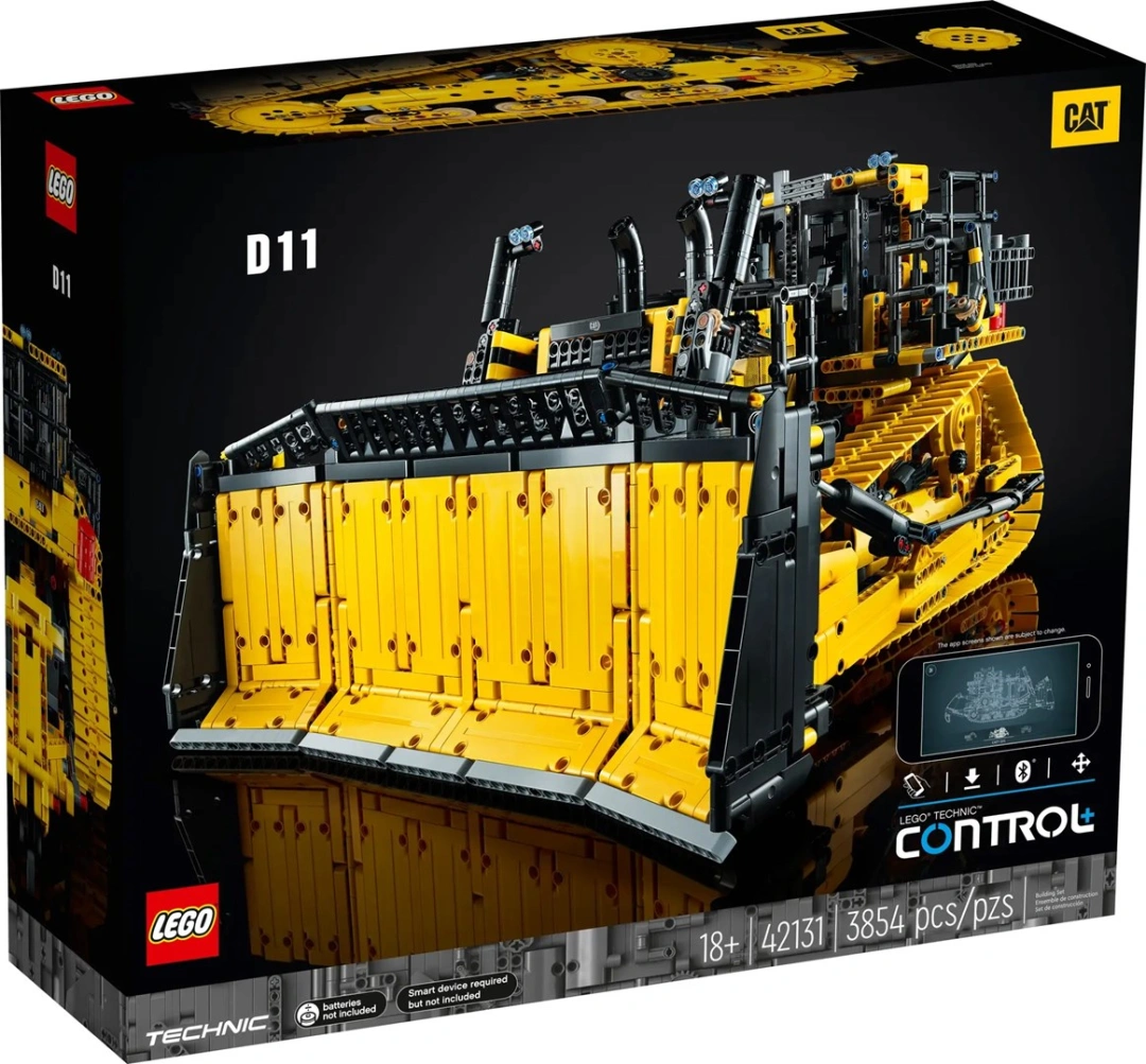 LEGO TECHNIC 42131 BULDOZER CAT D11 ŘÍZENÝ APLIKACÍ