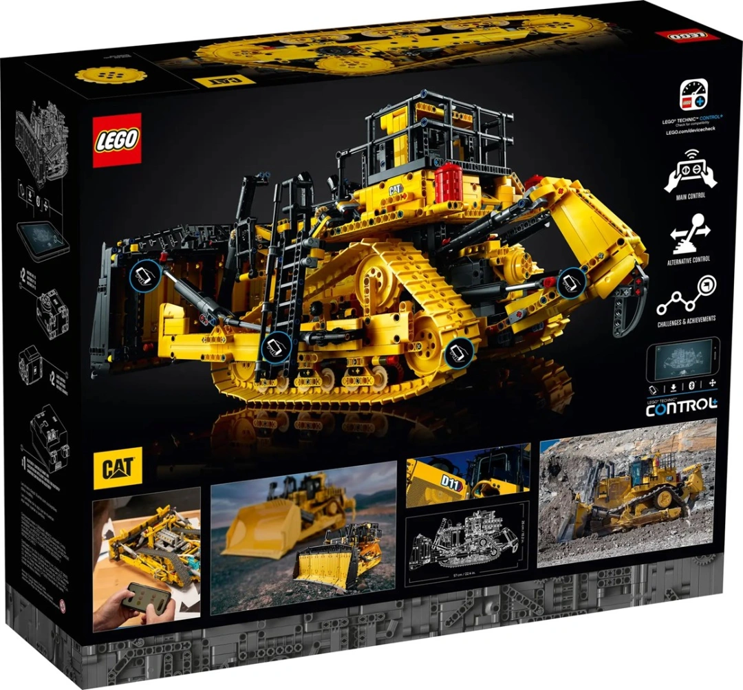 LEGO TECHNIC 42131 BULDOZER CAT D11 ŘÍZENÝ APLIKACÍ