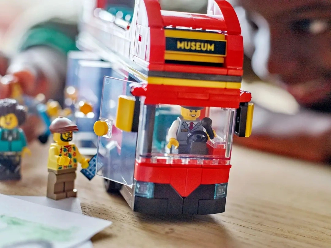 LEGO City 60407 Červený dvoupodlažní vyhlídkový autobus