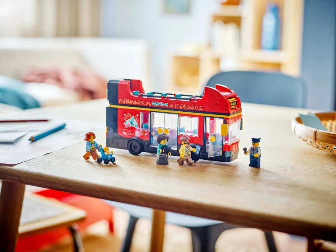 LEGO City 60407 Červený dvoupodlažní vyhlídkový autobus