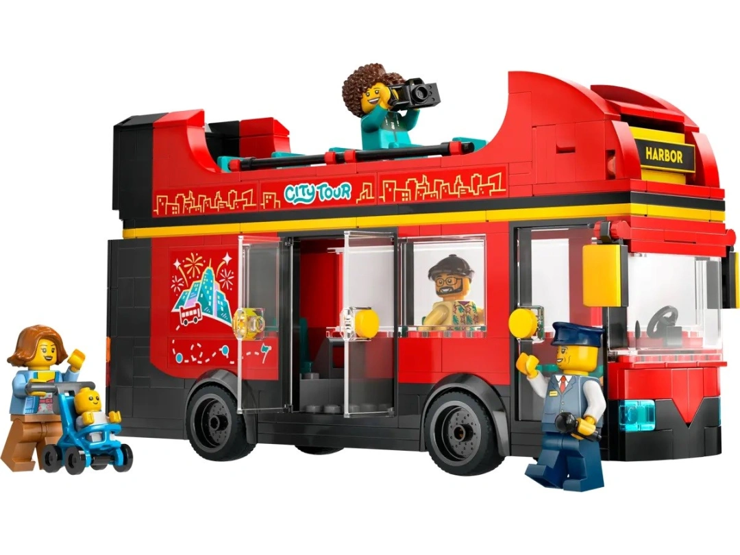 LEGO City 60407 Červený dvoupodlažní vyhlídkový autobus